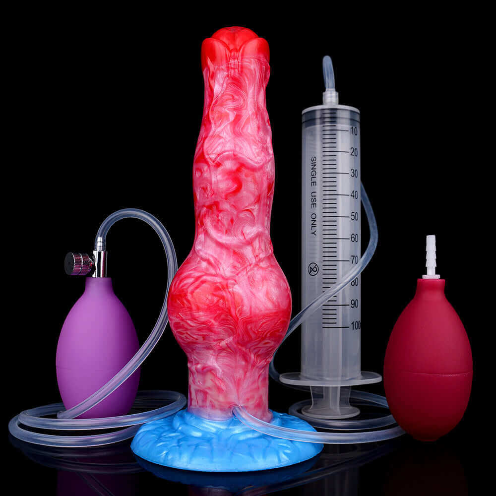 Cerberus - Ejaculating Inflatable Dildo XL - Dragon Dildo UK