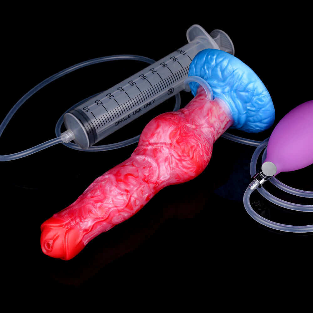 Cerberus - Ejaculating Inflatable Dildo XL - Dragon Dildo UK