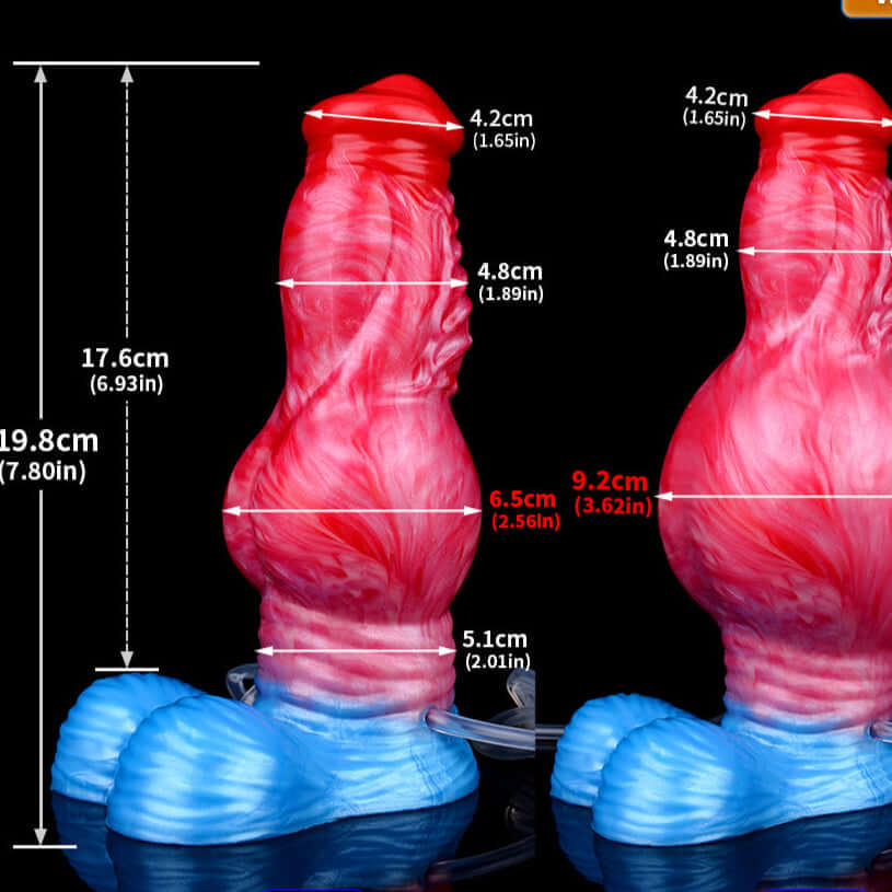 Zuul - Ejaculating Inflatable Dildo - Dragon Dildo UK