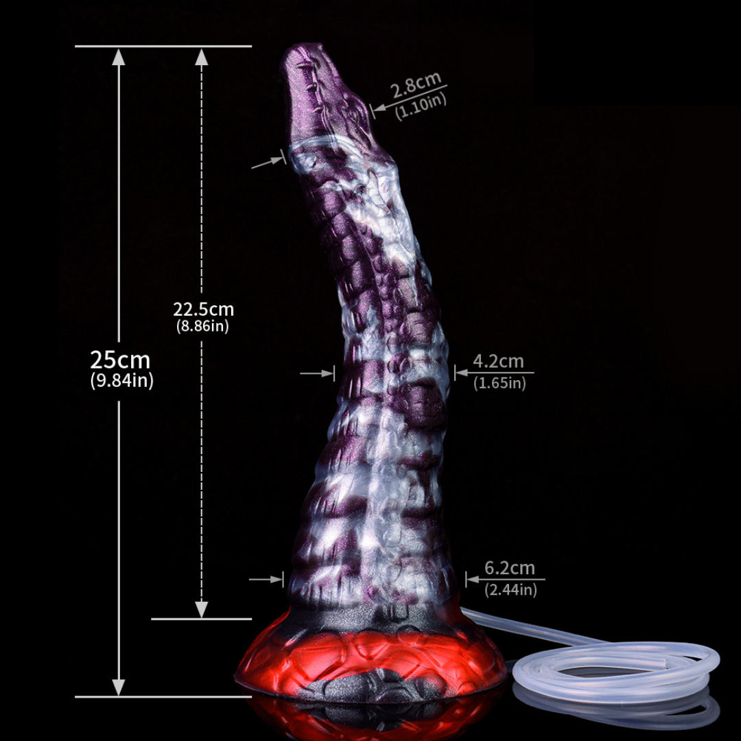 Dark Ice Monster Ejaculating Dildo - Jaculus